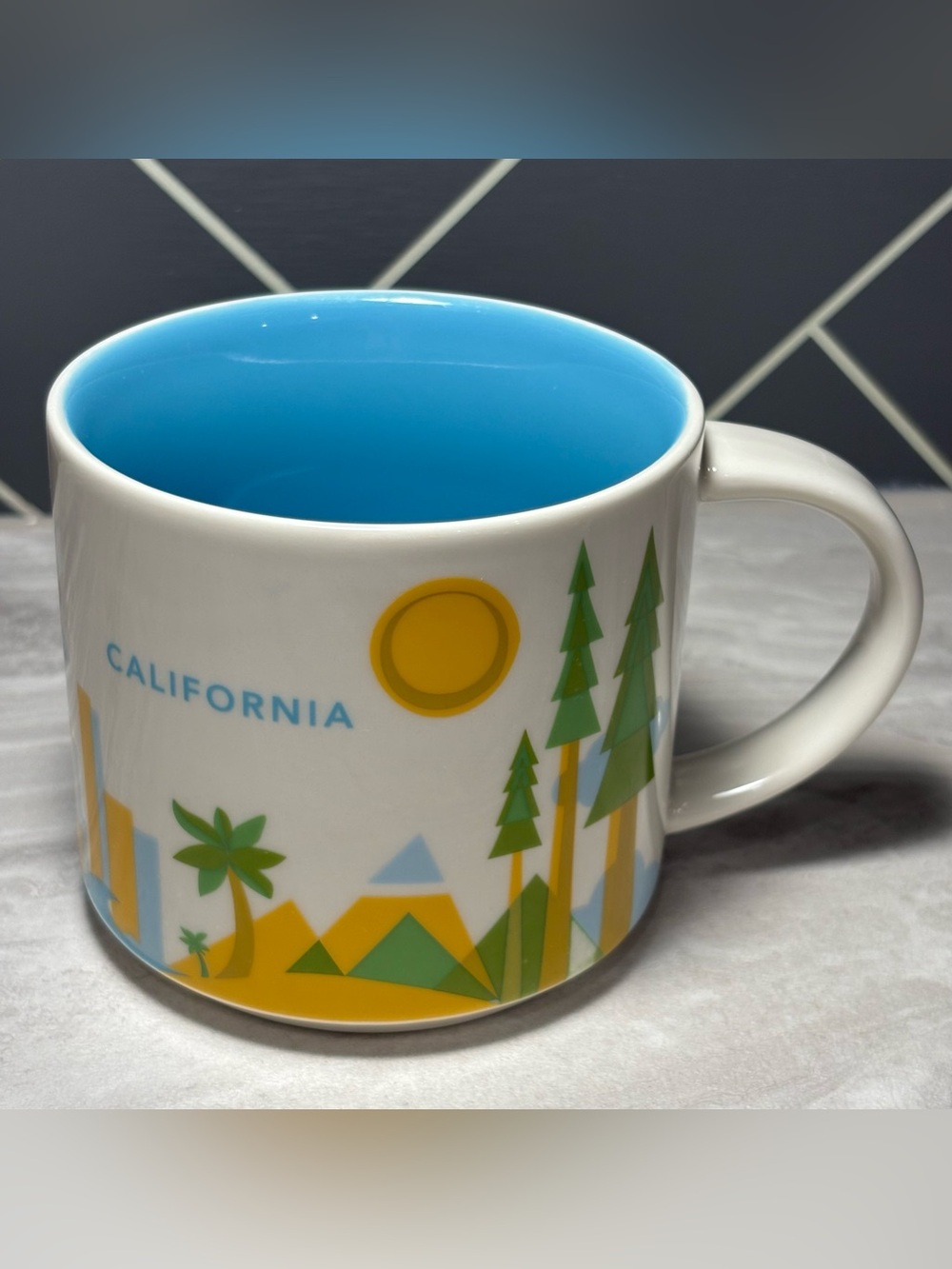 Starbucks California You Are Here Collection Series 14oz Coffee Tea Mug Cup EUC